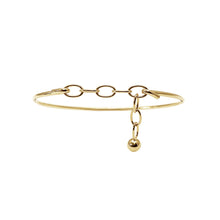 Load image into Gallery viewer, Adjustable size Gold Bangle