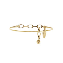 Load image into Gallery viewer, Adjustable size Gold Bangle