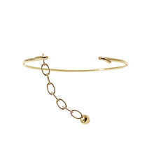 Load image into Gallery viewer, Adjustable size Gold Bangle