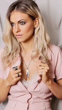 Load image into Gallery viewer, Gold Feather Pendant Large
