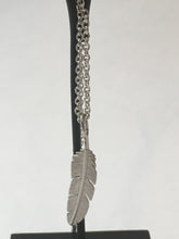 Load image into Gallery viewer, Silver Feather Pendant Small
