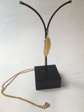 Load image into Gallery viewer, Gold Feather Pendant Medium
