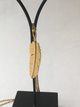 Load image into Gallery viewer, Gold Feather Pendant Medium