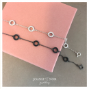 Load image into Gallery viewer, Gold CZ 7 Circle Bracelet.
