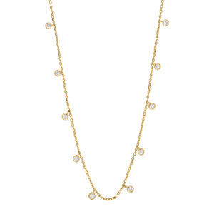 Gold Fine Sparkle Necklace and Choker