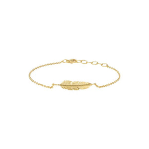 Gold Feather Bracelet