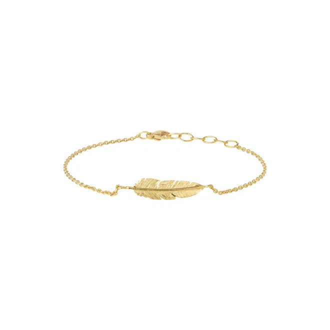 Gold Feather Bracelet