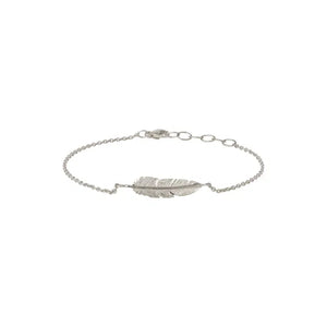 Silver Feather Bracelet