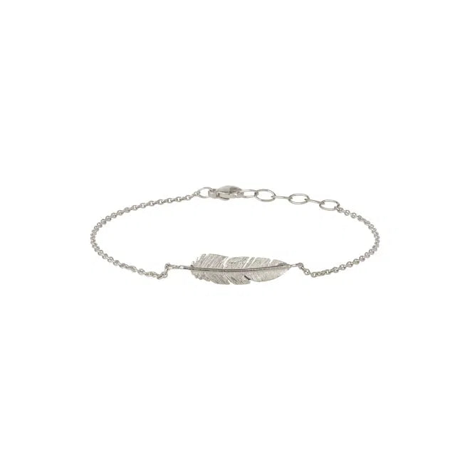 Silver Feather Bracelet