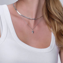 Load image into Gallery viewer, Flat Sterling Silver Necklace
