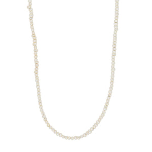 Pearl Necklace with 3mm FWP. Gold Plated