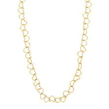 Load image into Gallery viewer, Gold Hearts Necklace 50cm
