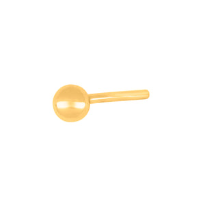 Men's Earring Ball Stud 3mm Gold