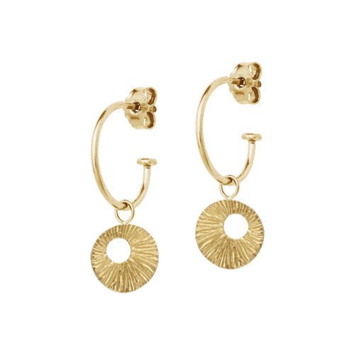 Dreamcatcher Earrings Gold  Creols