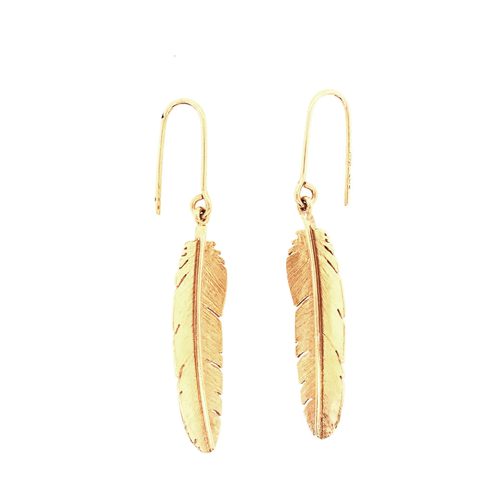 Feather Drop Earring