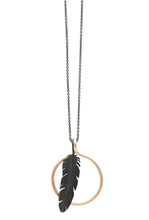 Load image into Gallery viewer, Dreamcatcher Pendant Open Large Gold
