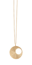 Load image into Gallery viewer, Dreamcatcher Pendant Large Gold
