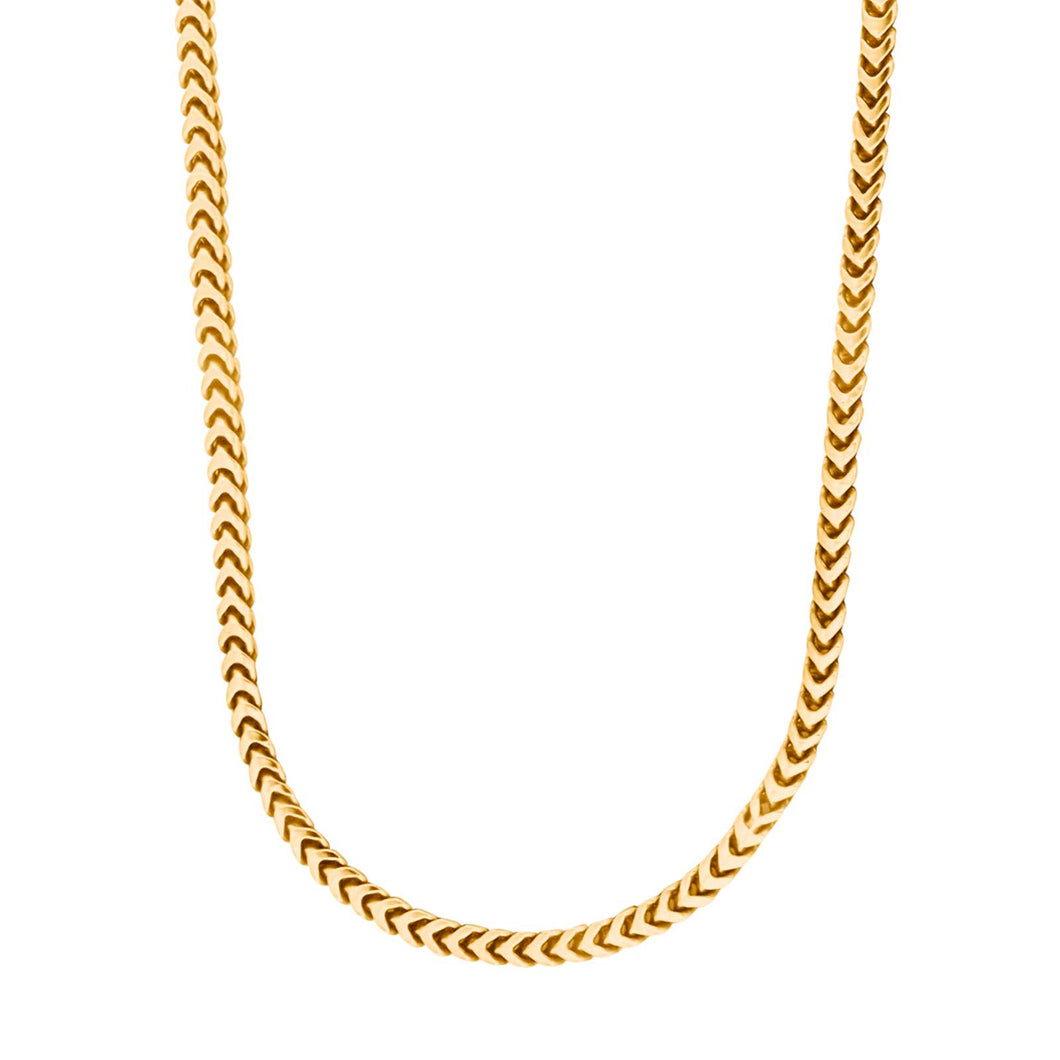 Gold Thick close link style Necklace