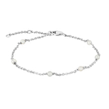 Load image into Gallery viewer, So Fine Pearl and sterling silver chain Bracelet.
