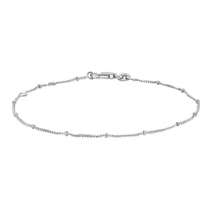 Silver Bracelet with tiny beads