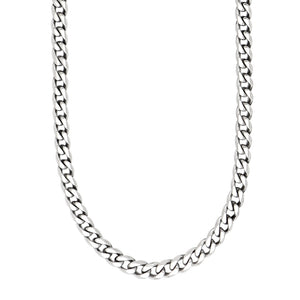 Men's polished Steel Necklace 60 cm
