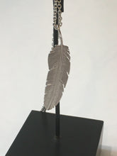 Load image into Gallery viewer, Silver Feather Pendant Medium
