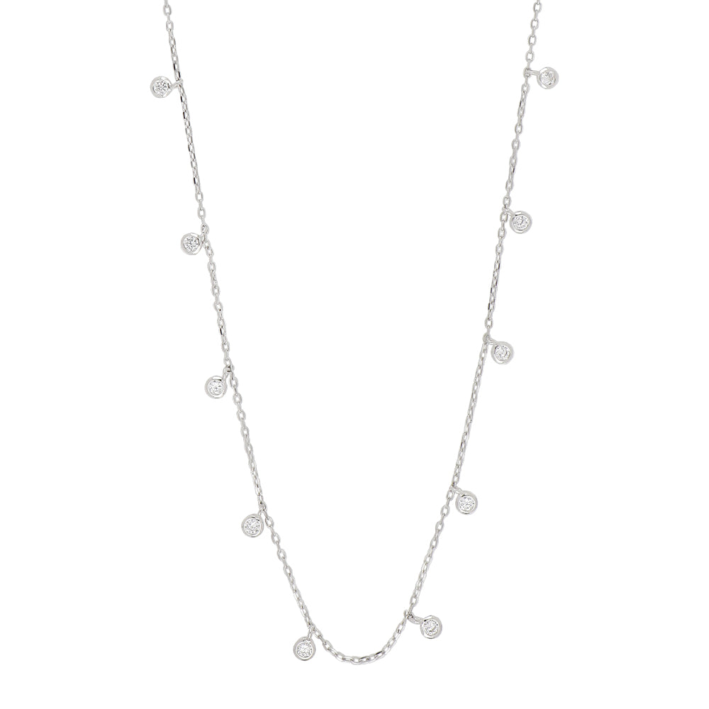 Sterling Silver Fine Sparkle Necklace and Choker
