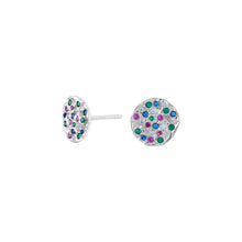 Load image into Gallery viewer, Stud  Silver Earrings 9mm
