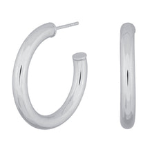 Load image into Gallery viewer, Thick Silver Hoops 30mm
